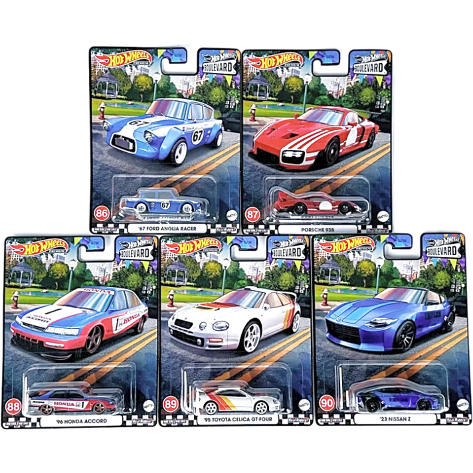 Boulevard Number 86-90 lot of 5