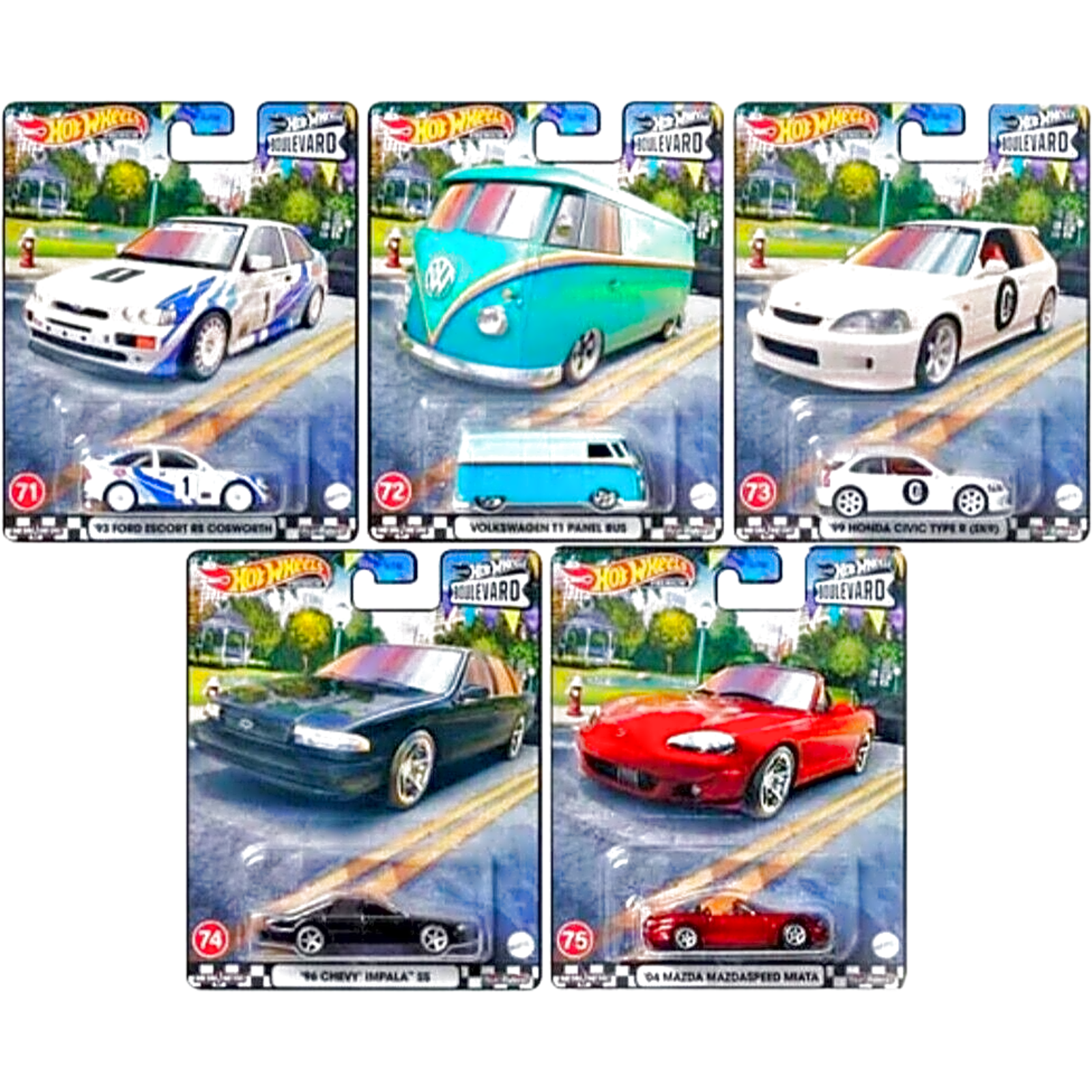 Boulevard Number 71-75 lot of 5