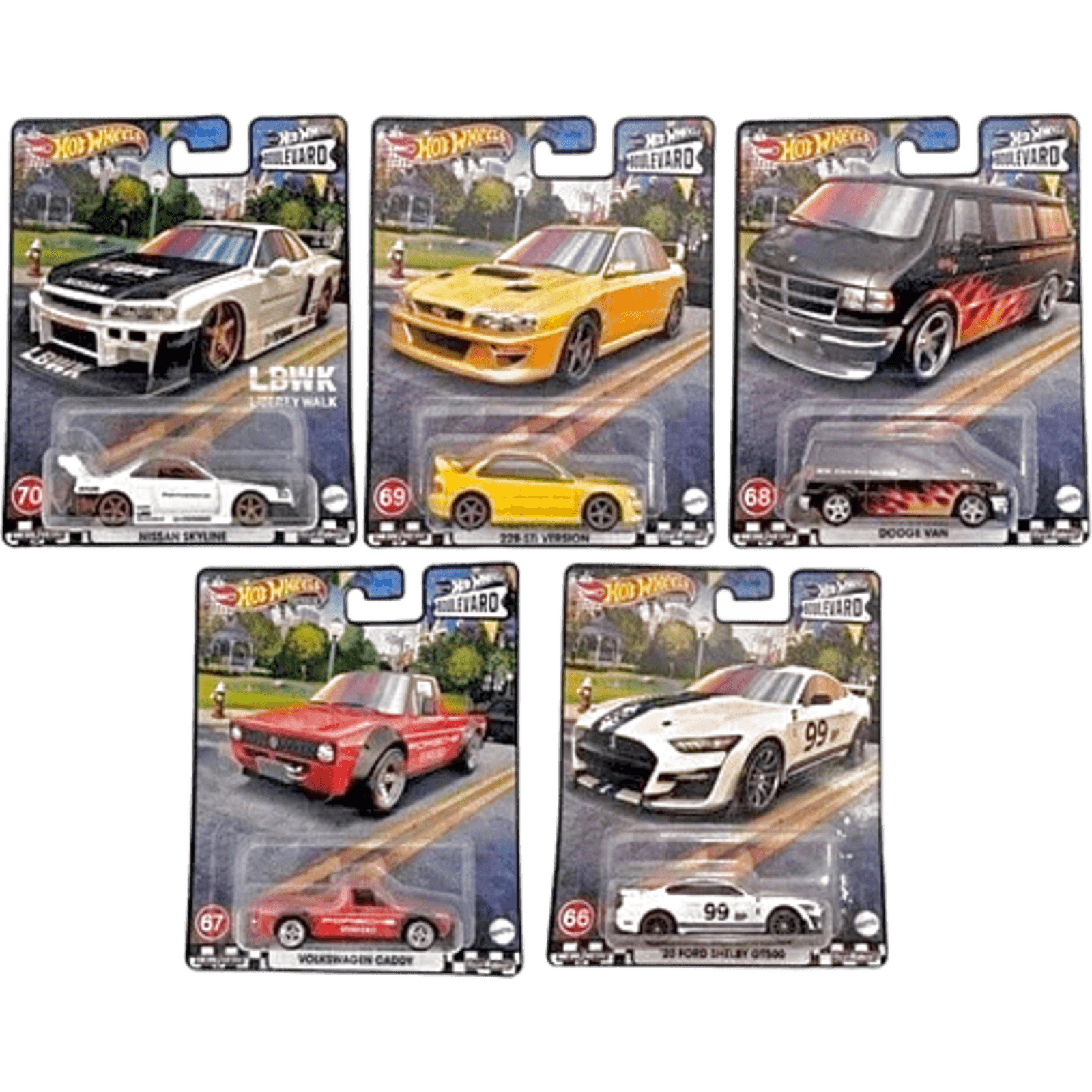 Boulevard Number 66-70 lot of 5