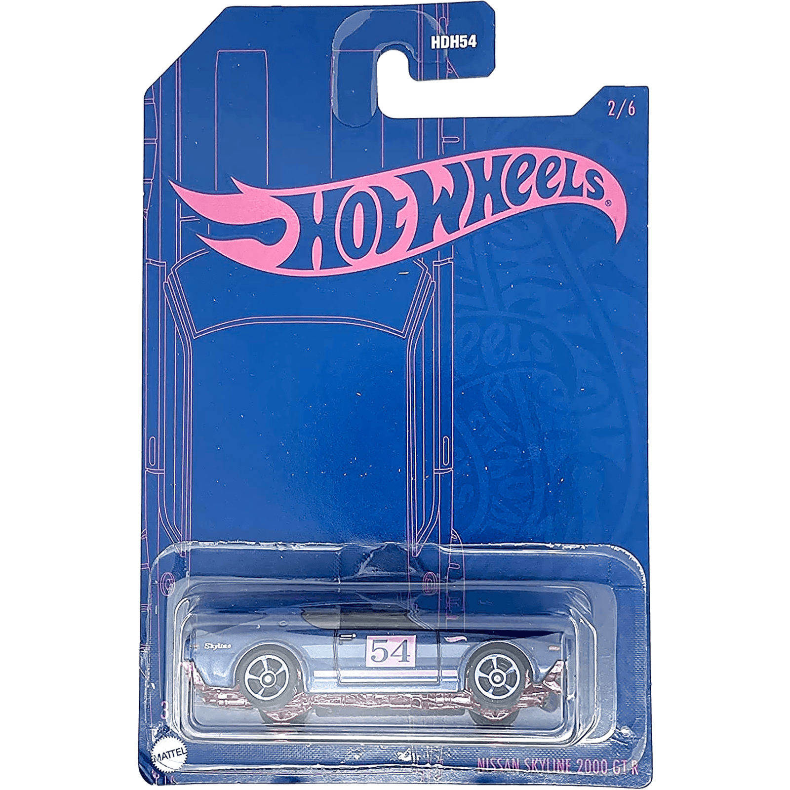 Mainline 2000 Blue and Pink Nissan Skyline GT-R