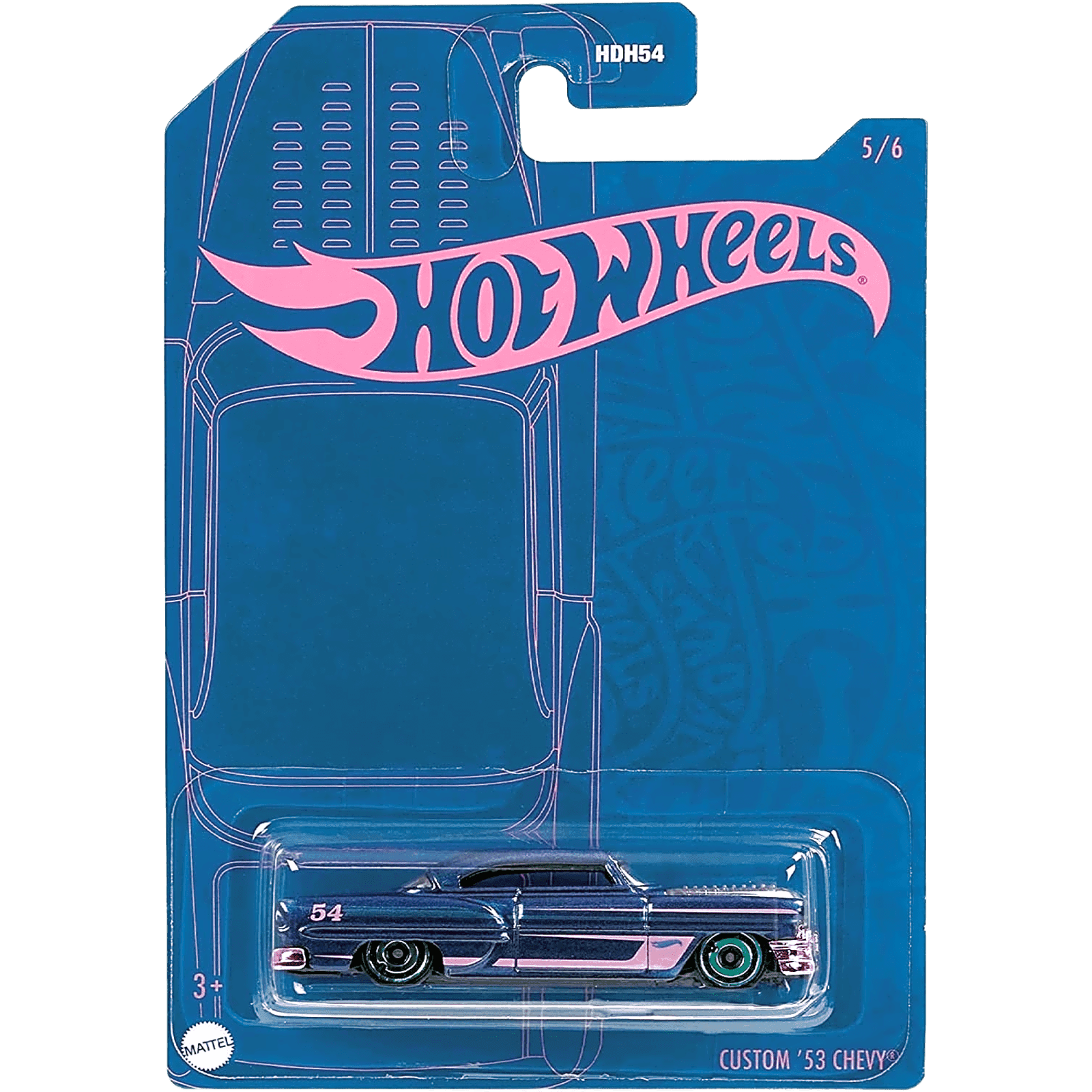 Mainline 1953 Blue and Pink Custom Chevy