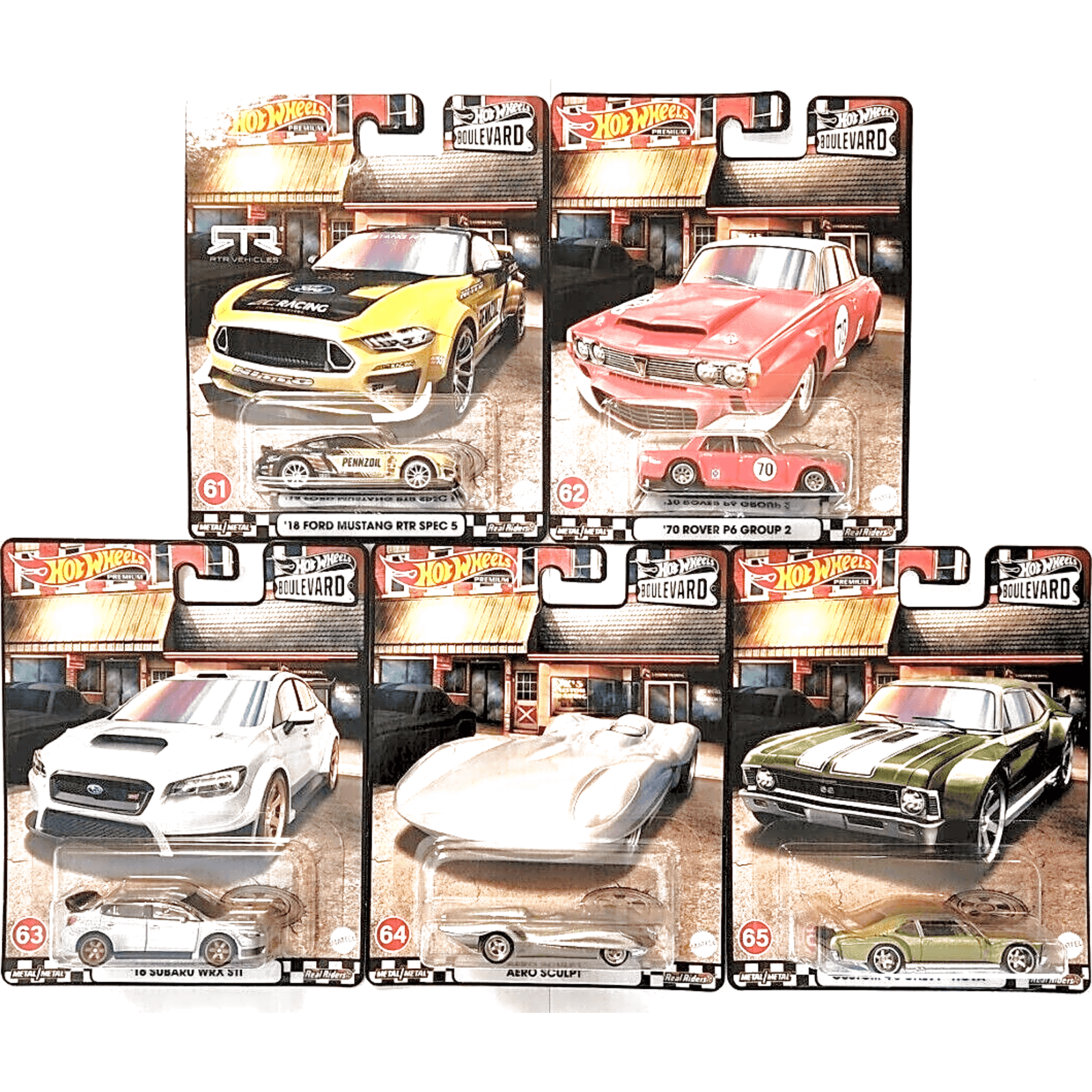 Boulevard Number 61-65 lot of 5