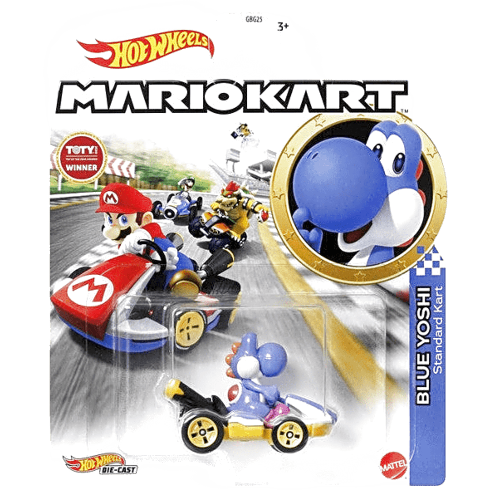 Character Cars Mario Kart Blue Yoshi standard cart