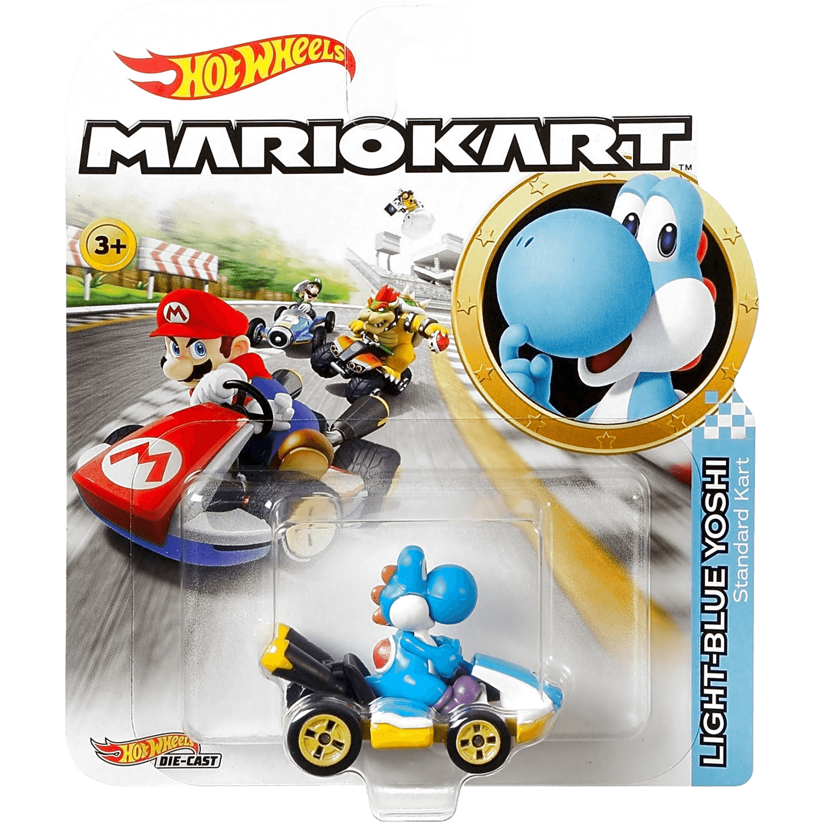 Character Cars Mario Kart Light-Blue Yoshi standard cart