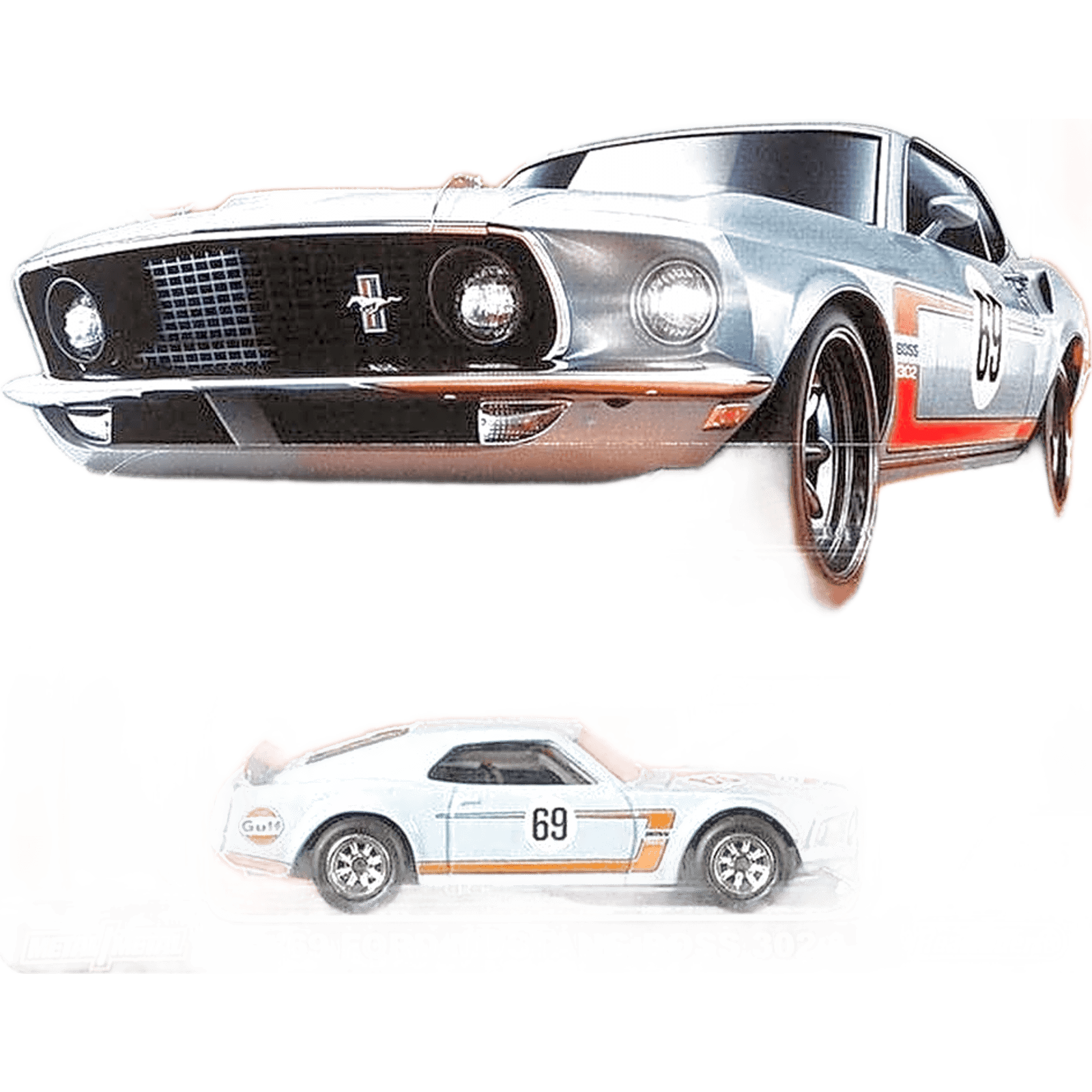 Car Culture 1969 Gulf Racing Ford Mustang Boss 302